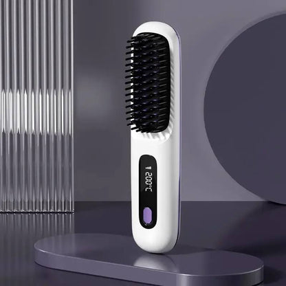 Portable Digital Hair Straightener with Adjustable Temperature