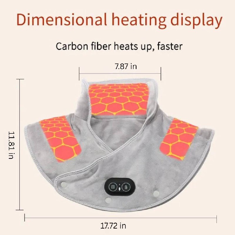 Warm Therapeutic Neck Wrap with Adjustable Heat Settings