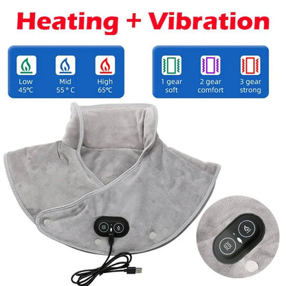 Warm Therapeutic Neck Wrap with Adjustable Heat Settings