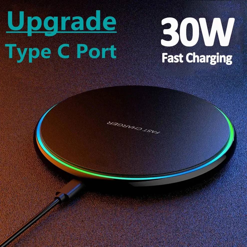 Quick 30W Wireless Phone Charger Pad - Ortekor