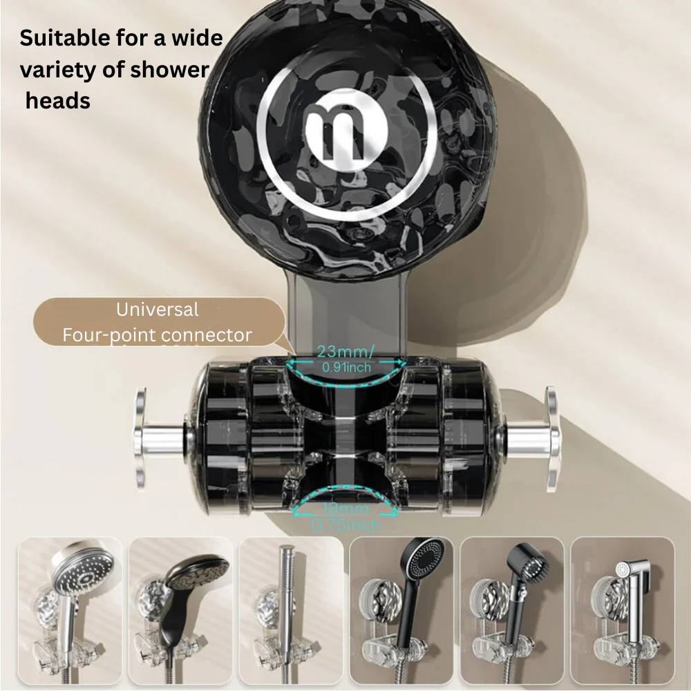 Flexible Shower Head Bracket with Strong Suction Cup