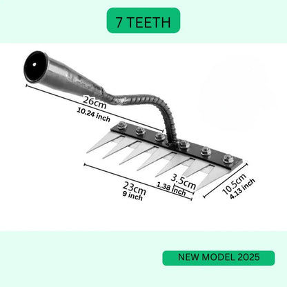 Heavy Duty Garden Rake for Weed Removal
