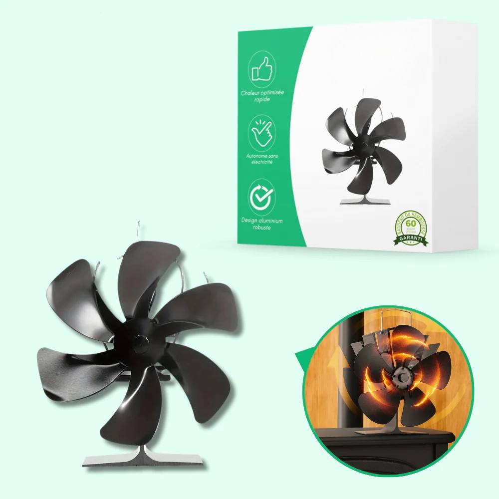 Quiet Wood Stove Fan for Better Heat Distribution