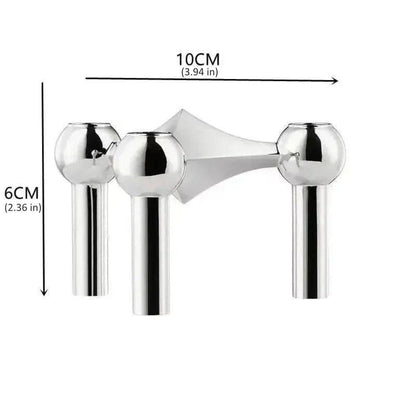 Sleek Contemporary Metal Candle Holder
