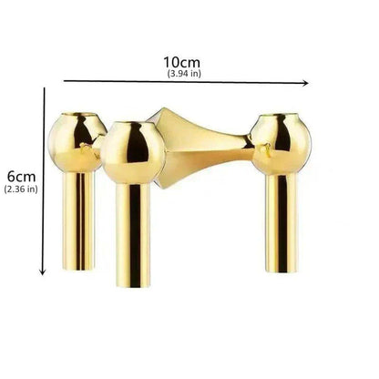 Sleek Contemporary Metal Candle Holder