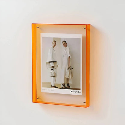 Stylish Clear Picture Frame, Acrylic Wall Decor