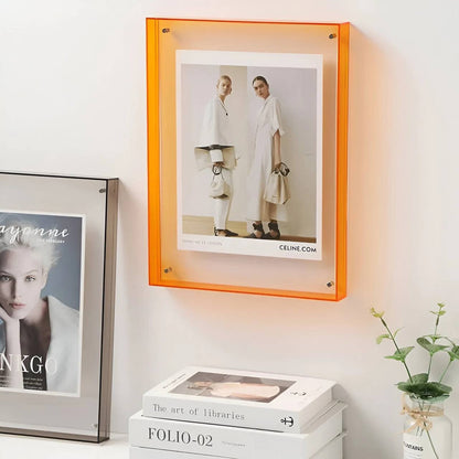 Stylish Clear Picture Frame, Acrylic Wall Decor