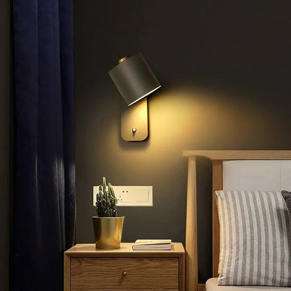 Stylish LED Bedroom Wall Light with On/Off Switch
