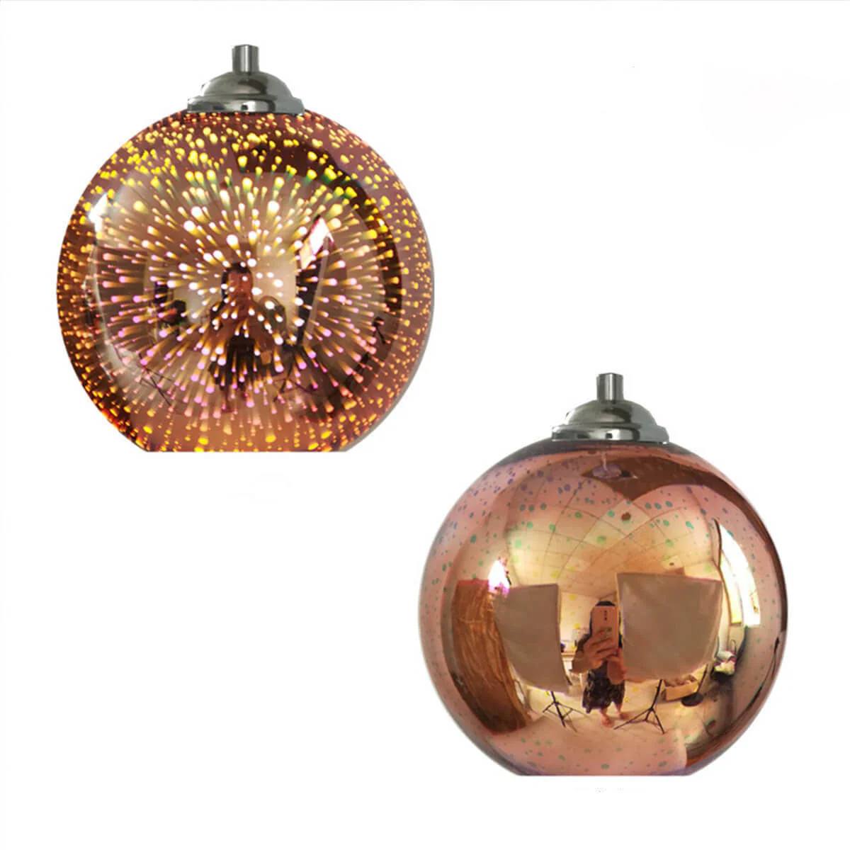 Colorful Hanging Glass Ball Pendant Light - Ortekor