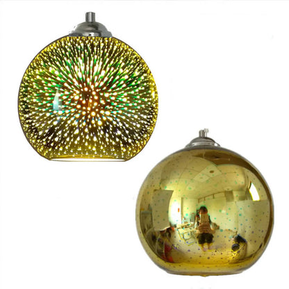 Colorful Hanging Glass Ball Pendant Light