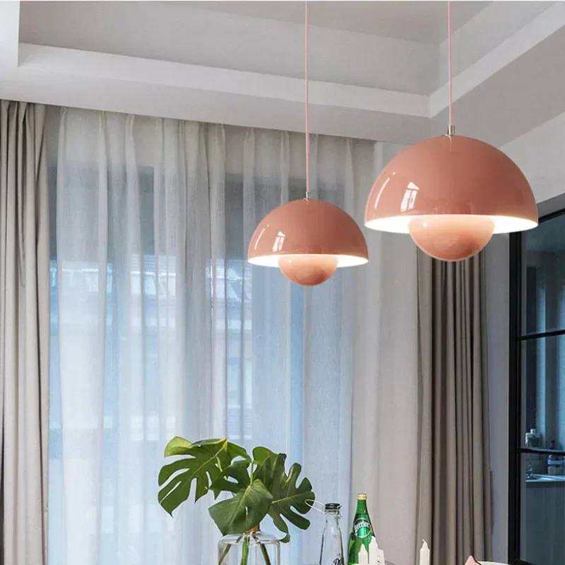 Elegant Hanging Light with Flower Pattern