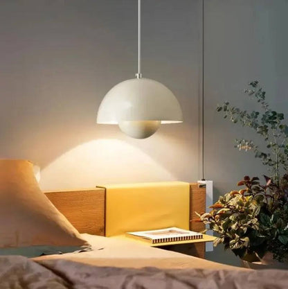 Elegant Hanging Light with Flower Pattern