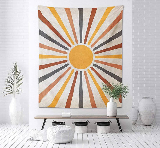 Bright Yellow Sunny Wall Hanging Decor - Ortekor