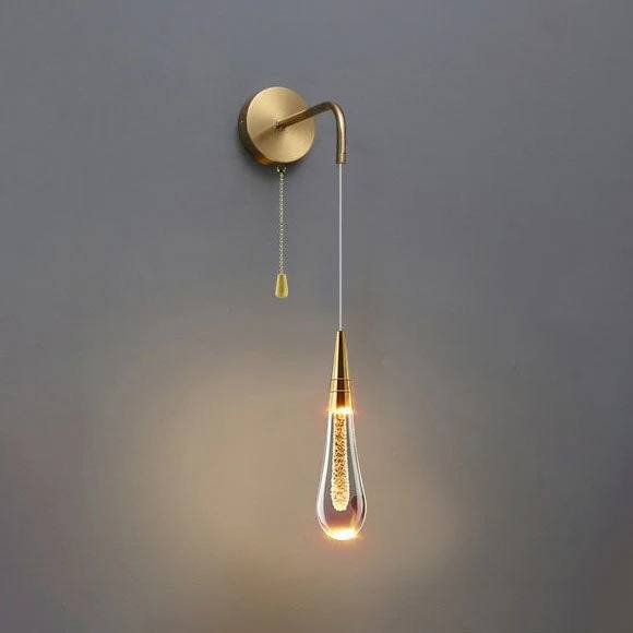 Elegant Glass Drop Wall Lamp - Ortekor