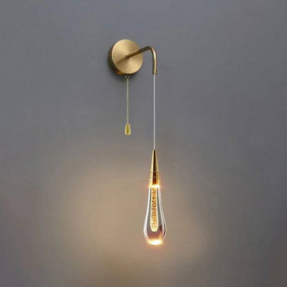 Elegant Glass Drop Wall Lamp - Ortekor