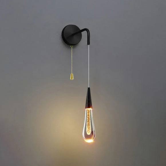 Elegant Glass Drop Wall Lamp