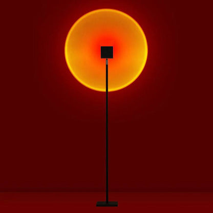 Sleek LED Floor Lamp with Ambient Glow Effect