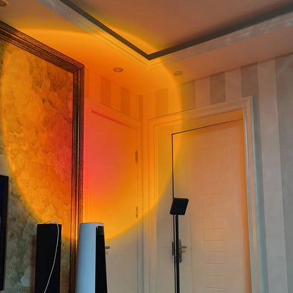 Sleek LED Floor Lamp with Ambient Glow Effect
