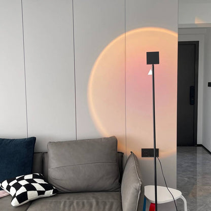 Sleek LED Floor Lamp with Ambient Glow Effect