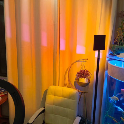 Sleek LED Floor Lamp with Ambient Glow Effect