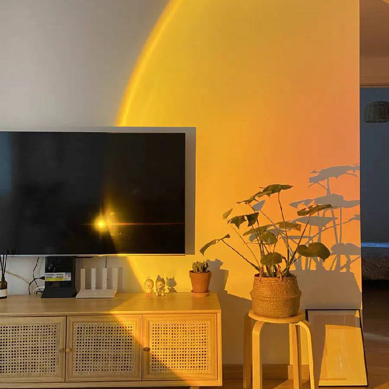 Sleek LED Floor Lamp with Ambient Glow Effect
