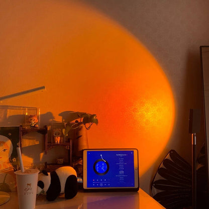 Sleek LED Floor Lamp with Ambient Glow Effect