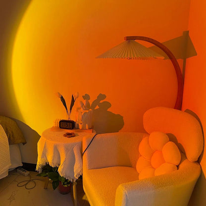 Sleek LED Floor Lamp with Ambient Glow Effect
