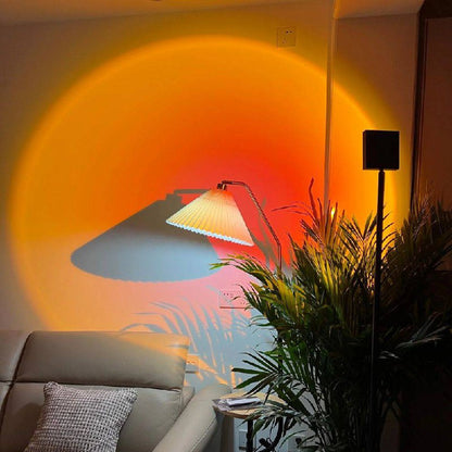 Sleek LED Floor Lamp with Ambient Glow Effect