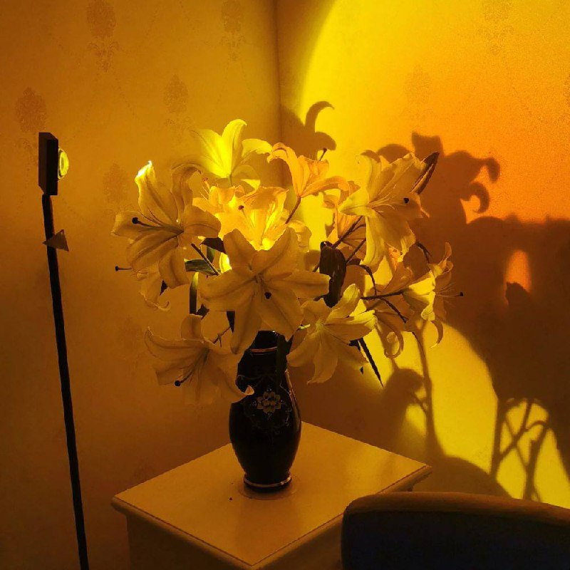 Sleek LED Floor Lamp with Ambient Glow Effect