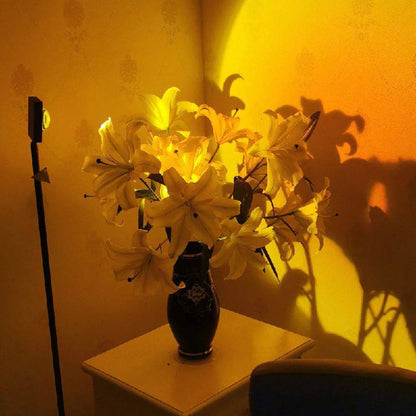 Sleek LED Floor Lamp with Ambient Glow Effect