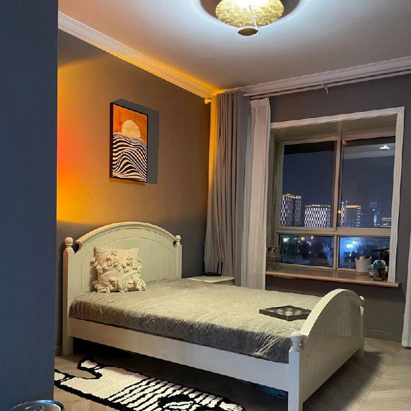 Sleek LED Floor Lamp with Ambient Glow Effect