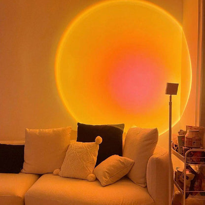 Sleek LED Floor Lamp with Ambient Glow Effect