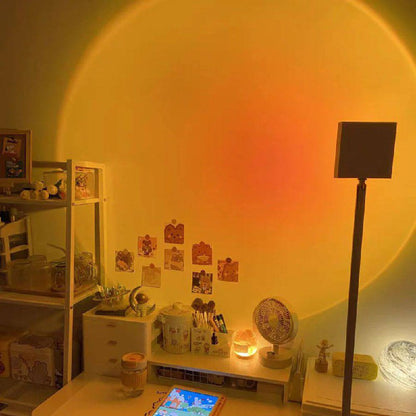 Sleek LED Floor Lamp with Ambient Glow Effect