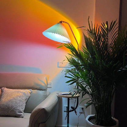 Sleek LED Floor Lamp with Ambient Glow Effect