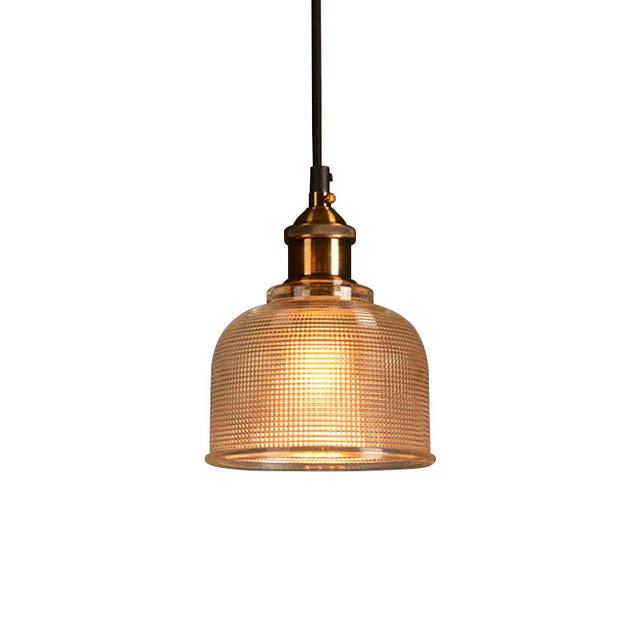 Classic Hanging Glass Lamp, Traditional Style Pendant