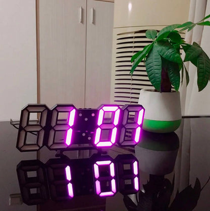 Contemporary LED Wall Clock with Adjustable Brightness