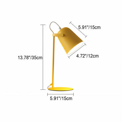 Chic Glass Table Lamp, Sleek Adjustable Office Lamp