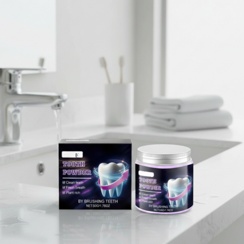 Teeth Whitening Powder for Stain Removal and Fresh Breath