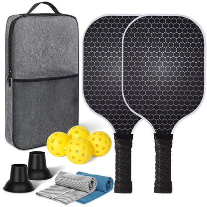 Pickleball Paddle with Carbon Fiber Face & Honeycomb Core for Spin Control & Power