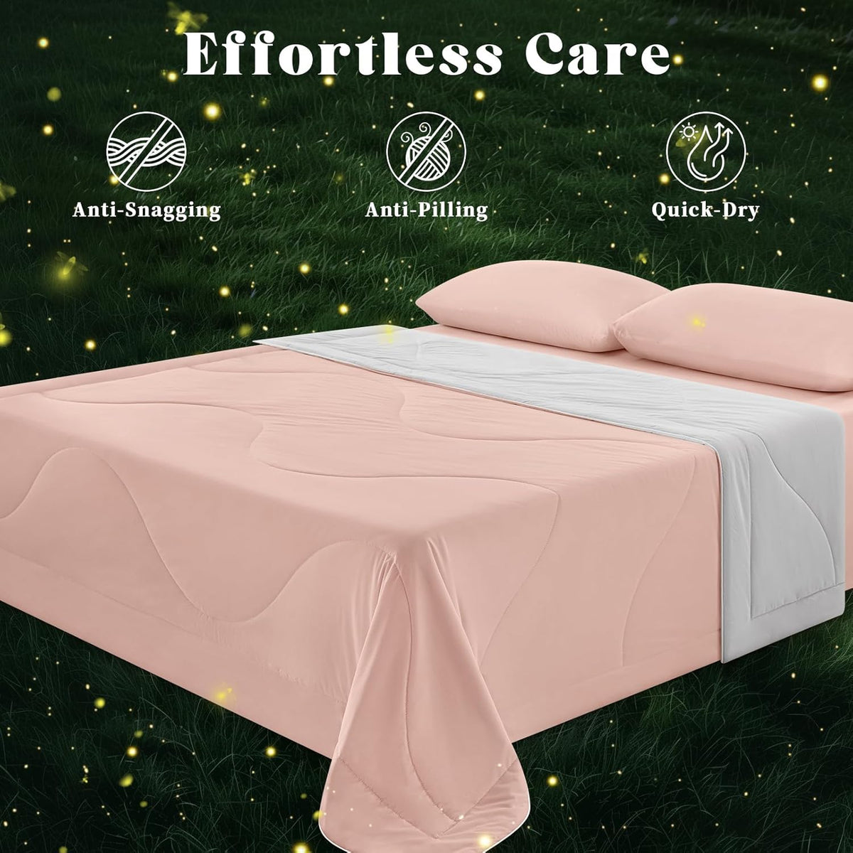 Cooling Comforter | Double-Sided Cooling Blanket for Hot Sleepers | Breathable Ice Fabric for Ultimate Comfort