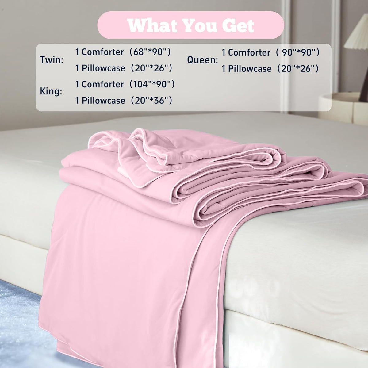 Cooling Comforter Set | Lightweight Cooling Blanket with Cooling Pillowcases | Moisture-Wicking Fabric for Hot Sleepers