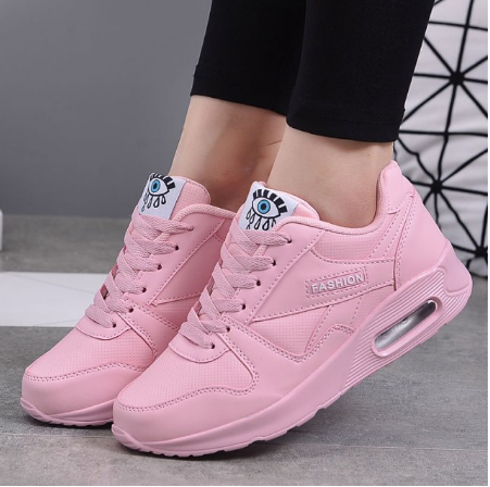 Women's Athletic Sneakers Lightweight Cushioned Walking Running Shoes with Air Cushion Support for Gym Fitness Workout
