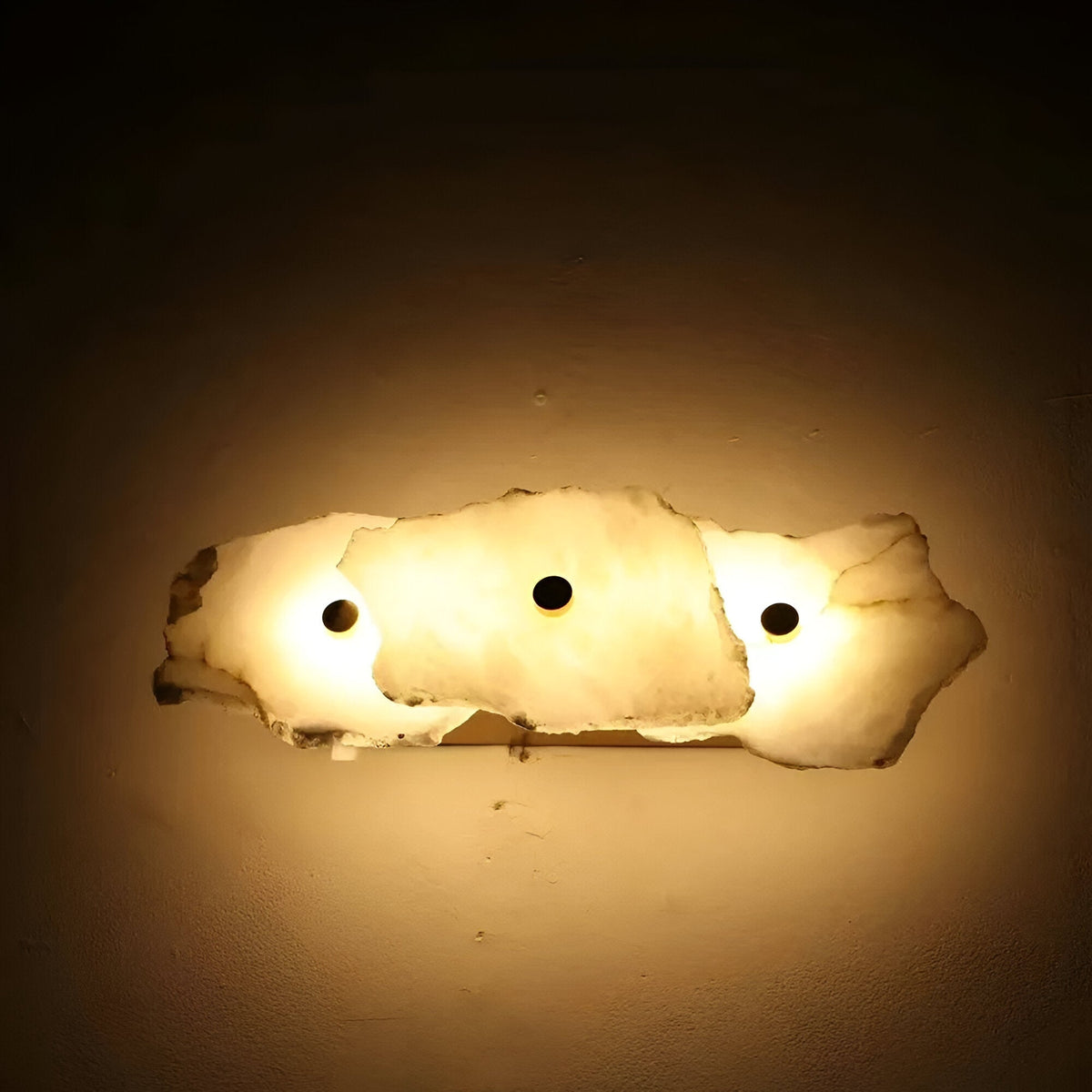 Stone Sconce Light LED Warm Glow for Stairs Entryway Vertical Mount Accent Fixture 5-Inch Contemporary Wall Lighting for Narrow Spaces