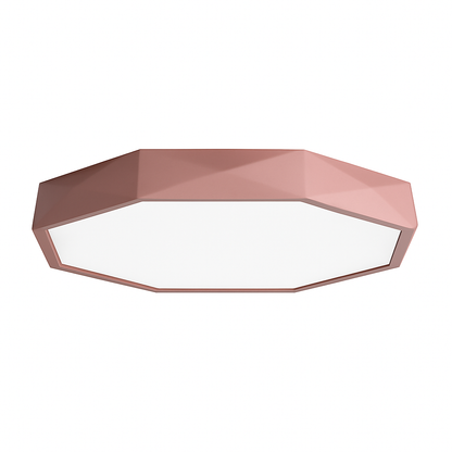 Octagon LED Flush Mount Ceiling Light – Ultra-Slim Modern Fixture with Integrated LEDs for Bedroom, Living Room & Hallway