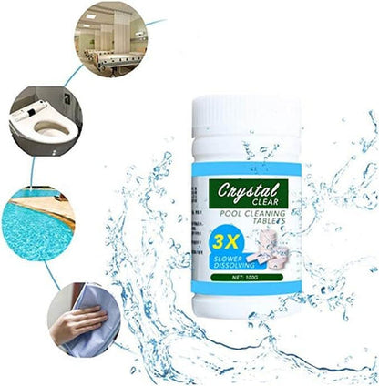 Powerful Bacterial Protection & Weekly-Dosing Pool Cleaning Tablets (50-Count)