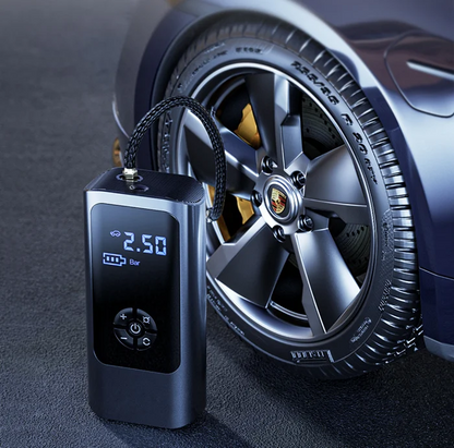 Portable Tire Inflator with Rechargeable Battery – Digital 150 PSI Auto Shutoff Air Pump for Car, Bike, Motorcycle