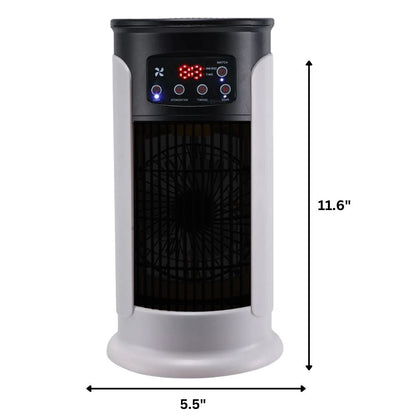 Personal Evaporative Cooler with Humidifier 5-in-1 Compact Floor Standing Unit 18W Quiet Desktop Cooling Fan for Home Office Bedroom Dorm