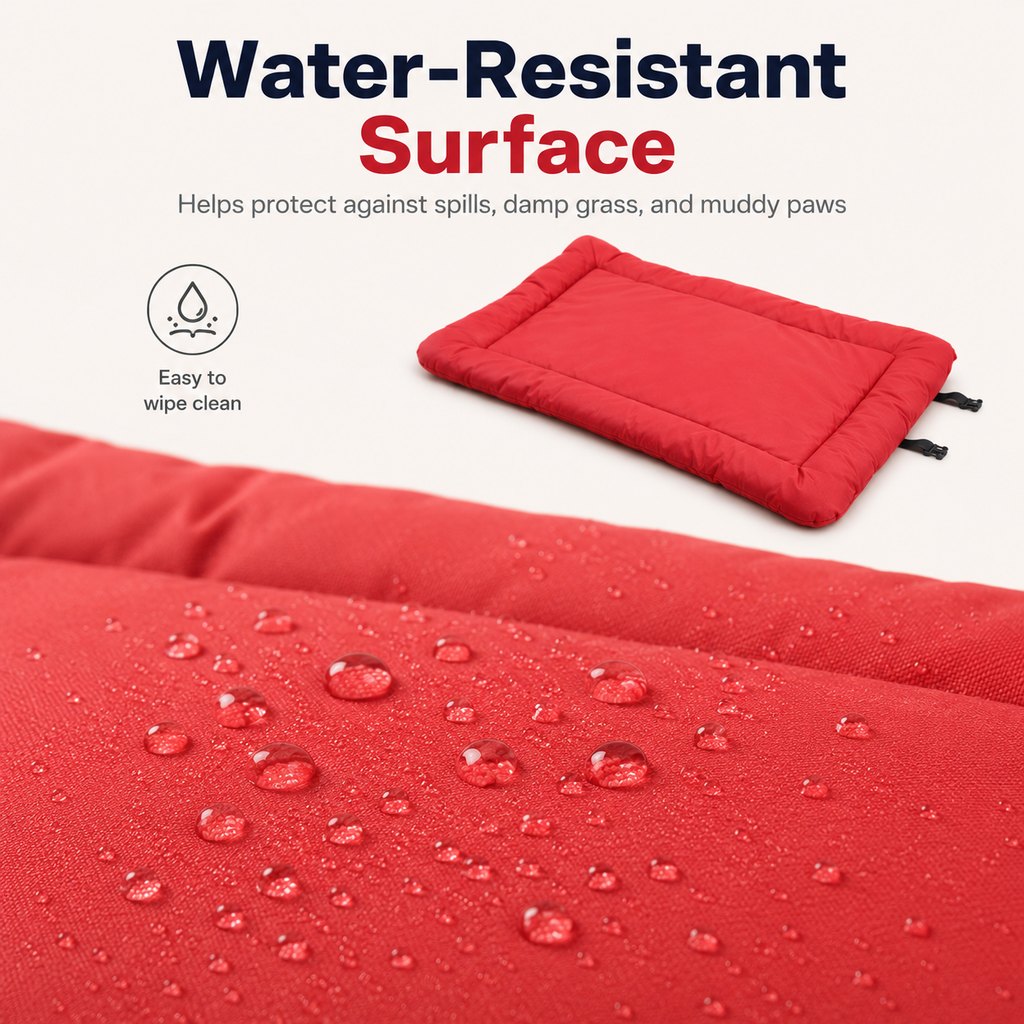 Ortekor Portable Outdoor Dog Bed for Camping &Car Travel - Roll-Up Mat for Clean, Comfortable Rest