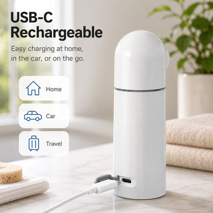 Ortekor Portable Pet Rinser for Muddy Paws After Walks - USB-C Rechargeable 2-Mode Dog & Cat Cleaning Sprayer