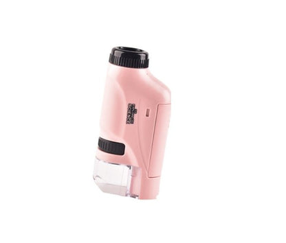 Handheld Kids Microscope 60X-120X Magnification with LED Light for Science Learning and Exploration
